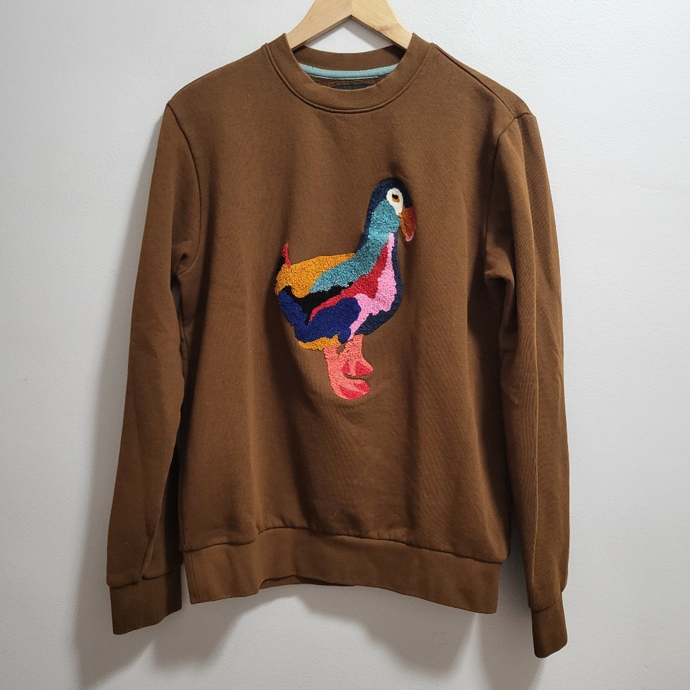 Bonobos Limited Edition Brown Duck Critter Mens Crewneck Sweatshirt Size XS